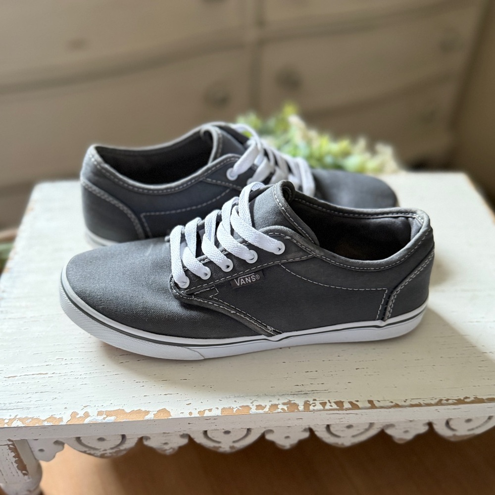 Vans Classic Grey Canvas Sneakers - Picture 4 of 8